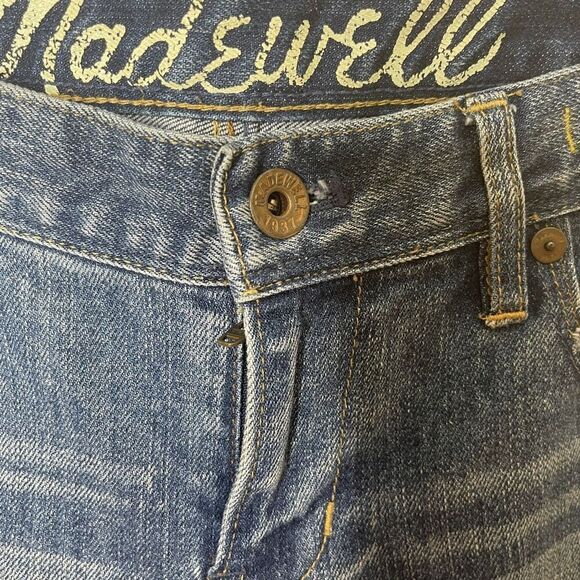 Madewell Jeans Women's 28X34 Blue Rail Straight Low Rise Denim Casual - Picture 3 of 12
